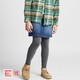 UNIQLO 优衣库 女童HEATTECH EXTRA WARM绒面紧身裤