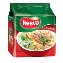 越南进口 阮婆婆（Reeva) 方便面速食面 牛肉味泡面 325g（65g*5包入） *10件