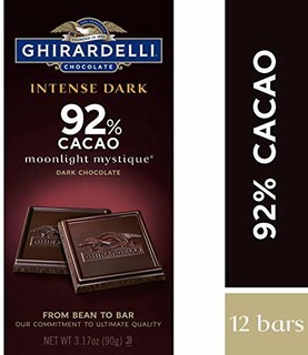 Ghirardelli 吉尔德利（金鹰）92%可可黑巧克力90g*12块