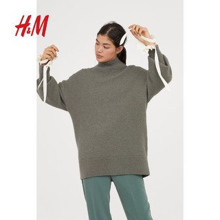 H&M 秋冬针织衫女针织上衣 0655434