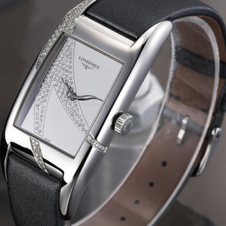 浪琴 (LONGINES) 瑞士手表 贝雅系列带钻女士石英腕表