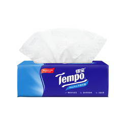 Tempo 得宝 plus会员：得宝（TEMPO）抽纸 经典无香4层90抽*1包 餐巾纸 纸巾 卫生纸