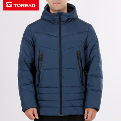 toread探路者羽绒服男女款加厚鸭绒连帽秋冬户外防风保暖抗撕裂羽绒
