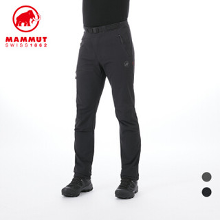 MAMMUT/猛犸象男士防风舒适弹性软壳长裤1021-00161 黑色 S