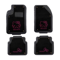 Hello Kitty 凯蒂猫 KT264-02 汽车毛毯绒脚垫 双层可拆