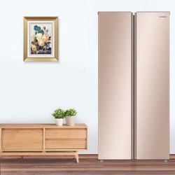 Skyworth/创维 478升 W478LM 双开门对开门家用电冰箱 变频风机风冷无霜 纤薄大容量普利金