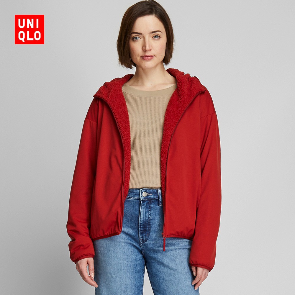 uniqlo 优衣库 418452 女款摇粒绒拉链连帽开衫