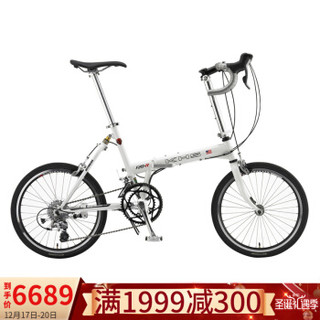 KHS 功学社 折叠自行车F20-R451 银白