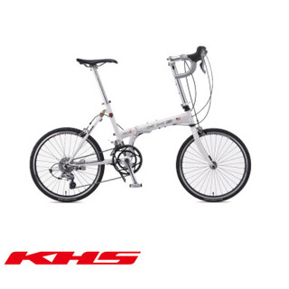 KHS 功学社 折叠自行车F20-R451 银白