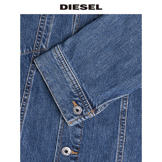 DIESEL 迪赛 00S0EWR80XP 男士长袖潮流牛仔休闲夹克 牛仔蓝01 L