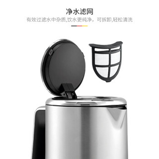 WMF 福腾宝 电热水壶烧水壶小型防干烧电热水瓶 0.8L