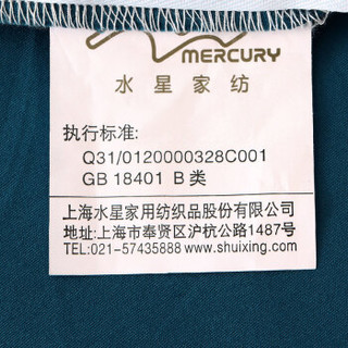 水星家纺(MERCURY) 床上用品四件套纯棉 长绒棉缎纹印花被套床单 甄贵(咖色) 加大双人1.8米床