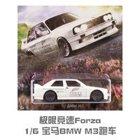 风火轮Hot Wheels电玩游戏超跑GT赛车极限竞速电影精品合金车玩具 乳白色 Forza1宝马塑料底