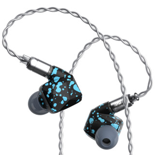 威索尼可（VSONIC） 09 Plus可换线耳机入耳式耳塞HIFI降噪音乐克 金属蓝黑