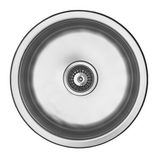 弗兰卡（Franke）厨房圆形水槽单槽 304不锈钢洗碗盆洗菜盆  44×44cm LUX610-05A