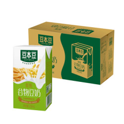 豆本豆 唯甄谷物豆奶 植物奶蛋白质饮料 儿童营养谷物早餐奶 250ml*24盒 整箱装(新老包装随机发货) *2件