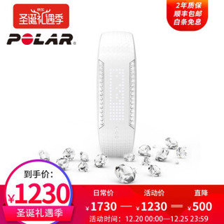 博能（polar） Polar Loop2 Crystal 时尚与运动的结合 健身手环 智能手环心率 Loop2 Crystal 白色