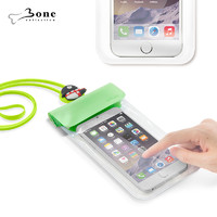 Bone 蹦克〡防水手机袋6寸手机苹果安卓三重防水压条硅胶颈挂绳