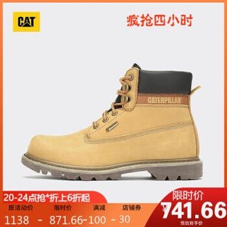 CAT 卡特 COLORADO GORE-TEX 牛皮革黄色休闲靴 P718938I3V