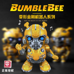 变形金刚玩具大黄蜂动感声光变形汽车模型 酷萌甲壳虫大黄蜂