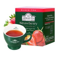 亚曼AHMAD TEA草莓味英式调味红茶 原装进口2g*10包