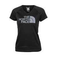 The North Face北面 2019新款 女子短袖T恤户外速干V领短袖 NF0A3V7H