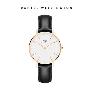 Daniel Wellington 丹尼尔惠灵顿 简约32mm白盘女士皮质手表 *3件