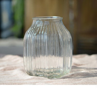 宏达 透明玻璃花瓶 小号