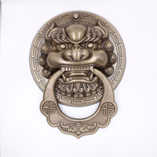 铜艺公社 TYGS-001 狮子头大门拉手 30cm 黄铜色