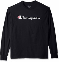 Champion 男式经典针织长袖图案 T 恤