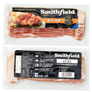 Smithfield 史密斯美式进口培根早餐烧烤手抓饼培根肉180g