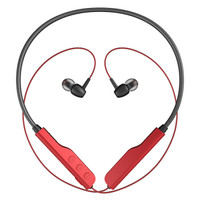 DOSS （德仕）S09蓝牙耳机颈挂式双耳无线运动跑步入耳式耳塞苹果OPPO华为VIVO小米手机通用 红色