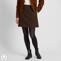 UNIQLO 优衣库 420364 女士羊毛混纺迷你裙