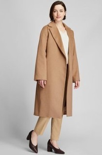 UNIQLO 优衣库 420232 女士羊毛混纺大衣