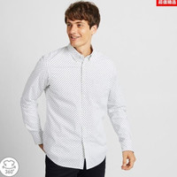 UNIQLO 优衣库 421179 男士长绒棉印花衬衫(长袖)