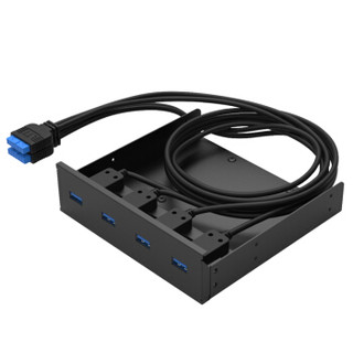 KINGSHARE 金胜 KS-U3P20A4 软驱位19/20Pin转USB3.0四口前置面板架