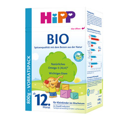 HiPP 喜宝 有机系列 婴幼儿配方奶粉 1+段  800g *5件