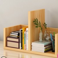 简易书柜书架简约现代落地置物架组装学生用创意小组合柜家用桌上