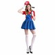 马里奥兄弟 服装成人角色扮演服装，女式 Mario