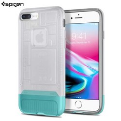 Spigen苹果8保护壳糖果色硅胶iPhone 7/8Plus(5.5英寸）银白色