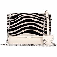 中亚Prime会员：Rebecca Minkoff Zebra Print  HF17ECZX48 女士斜挎包