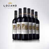 LOZANO 洛萨诺 5分之2干红葡萄酒 750ml*6瓶 *2件