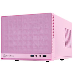 银欣（SilverStone） SG13B珍宝13 ITX机箱 长显卡/ATX电源/120m水冷 粉红色