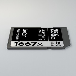 Lexar 雷克沙 【今晚8点开抢】 雷克沙 1667x SDXC UHS-II U3 SD存储卡 256GB
