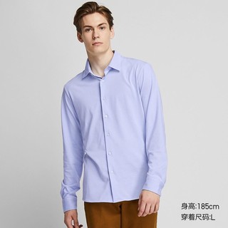 UNIQLO 优衣库 421861 男士精纺针织衬衫