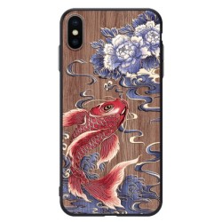 KingPos 木纹浮雕手机壳 苹果全系列