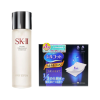 日版SK-II/SK2神仙水230ml 护肤精华露+尤妮佳1/2超吸收省水湿敷化妆棉40枚