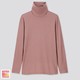 UNIQLO 优衣库 418326 女装 HEATTECH 两翻领T恤