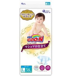 GOO.N 大王 环贴纸尿裤 珍珠绵柔棉花糖 L38