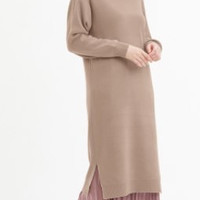 GU 极优 318668 女士高领针织连衣裙